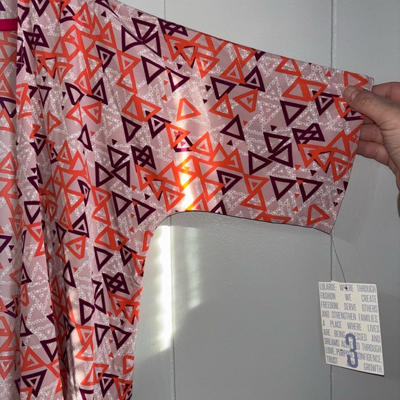 LuLaRoe KIDS Colorful Geometric Pattern Kimono - Picture 4 of 5